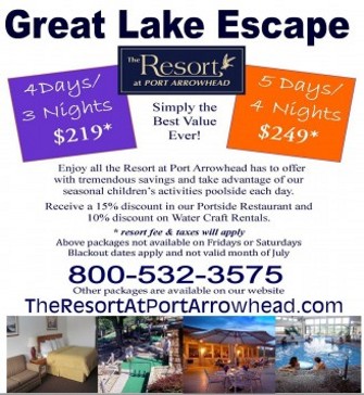 Great Lake Escape Port Arrowhead Resort