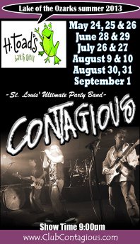 CONTAGIOUS 5/24 thru 5/26 H. Toad's